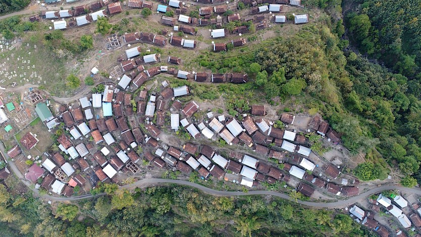 Aerial view of Dusun Mbawa II, Donggo