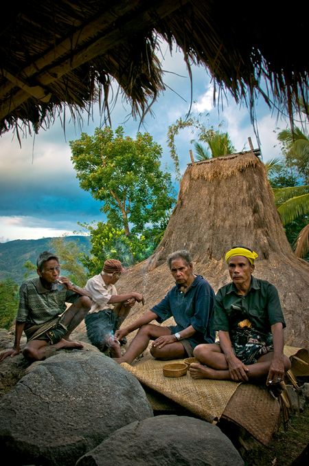 Elders of the Sumbanese who keep their cultural customs well preserved