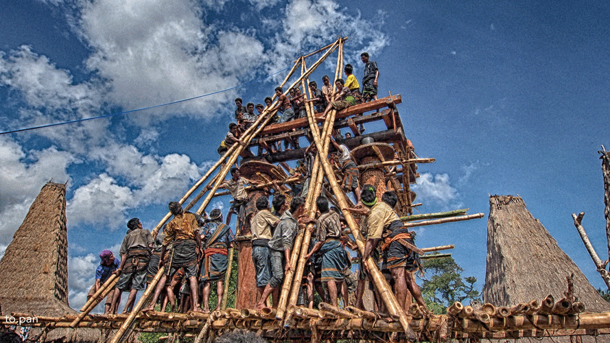 Rebuilding of the traditional dwellings